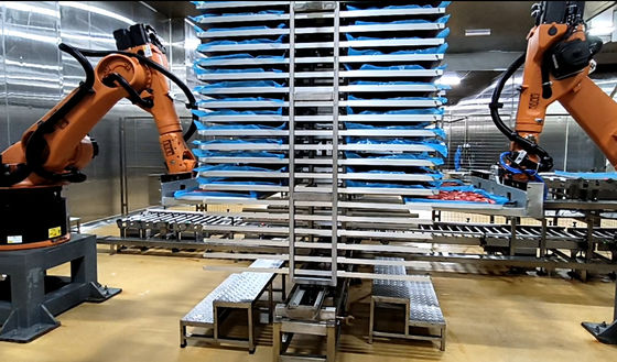 Industriële robotwerkplaats voor palletisering biedt een oplossing